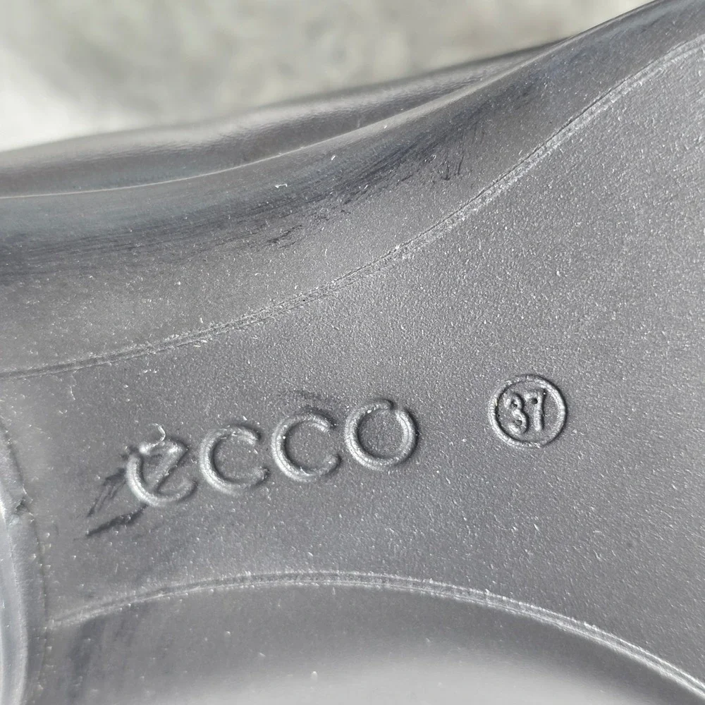 ECCO Sculpted‎ Luxe Black Leather Loafer Shoes Women EU 37 US 6-6.5 NEW